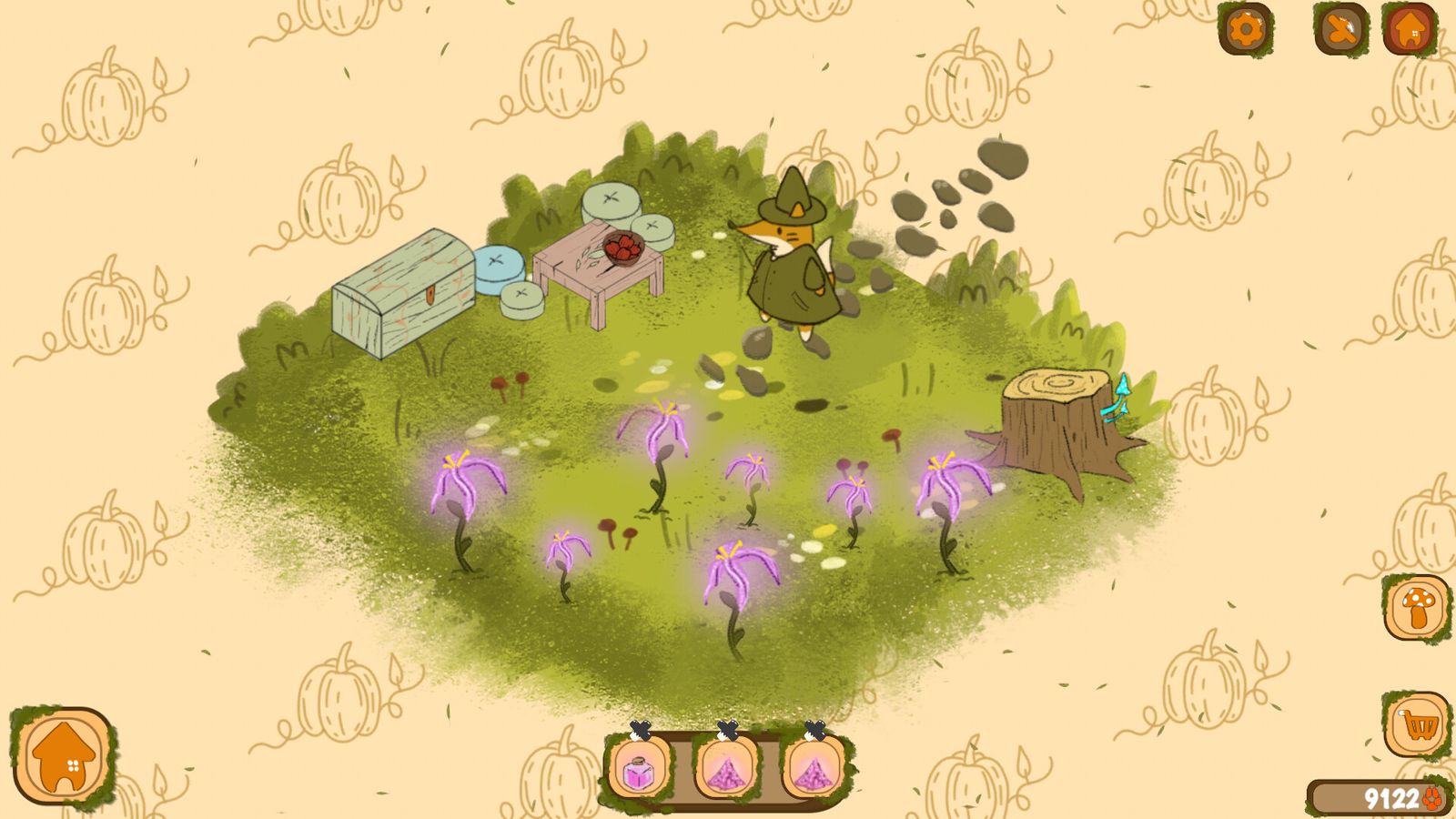 The forest just outside the cabin — official screenshot